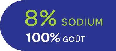 8% de sodium